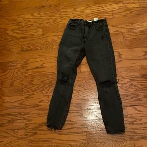 Black A&F Skinny High Rose Jeans - Size 26/2